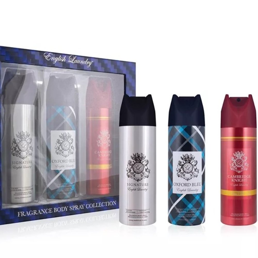 English Laundry Body Spray Coffret Collection For Men, 3-Piece